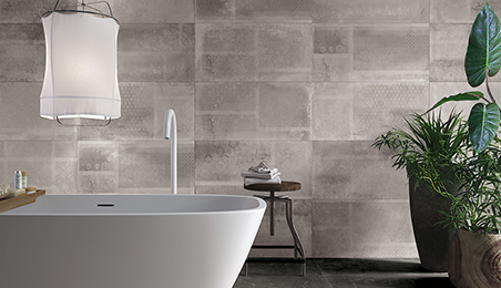 Carrelage mur imitation béton