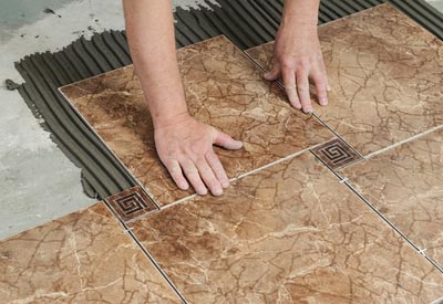 Pose carrelage intérieur : la pose à cabochons