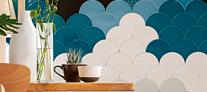 Carrelage bleu