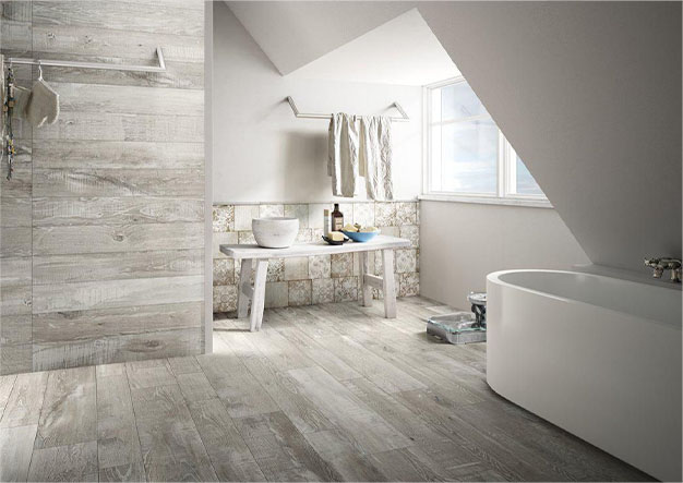 Salle De Bain Avec Carrelage Imitation Parquet Quel parquet choisir pour une salle de bain ? Nos conseils | POINT.P